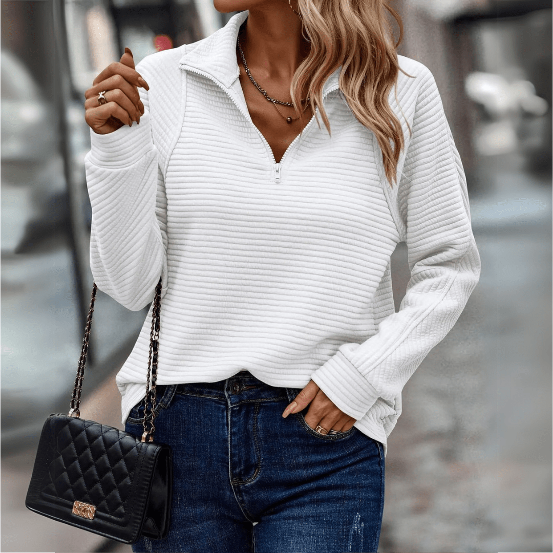 Irene | Chic Half-Zip Pullover