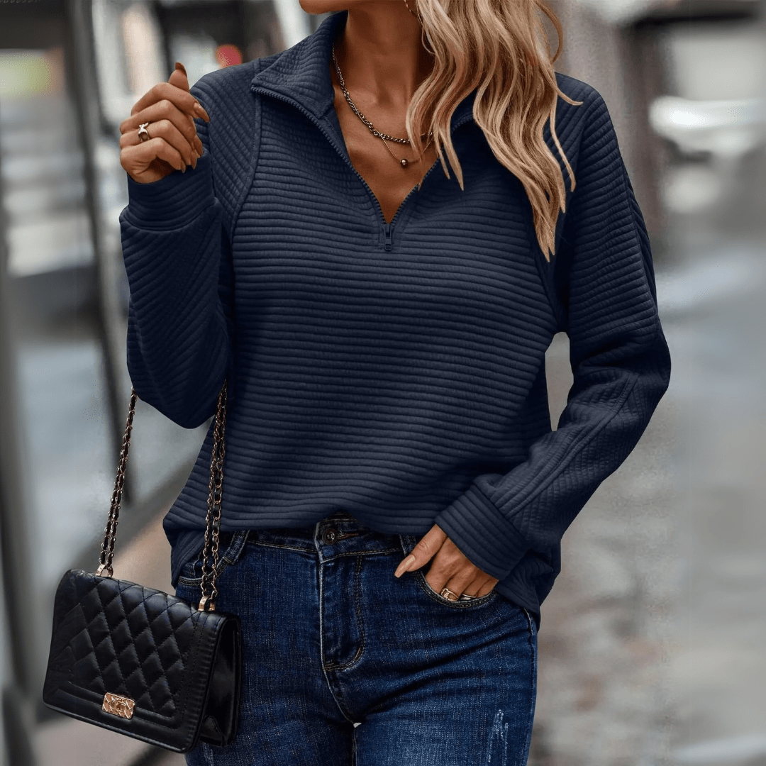 Irene | Chic Half-Zip Pullover