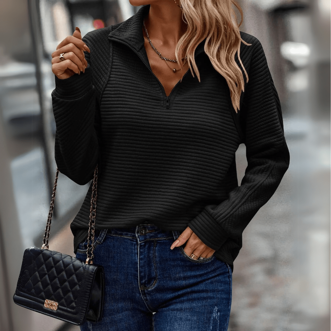 Irene | Chic Half-Zip Pullover