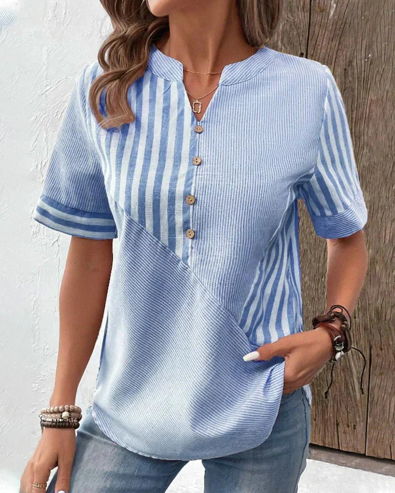 Halo | Soft Striped Blouse