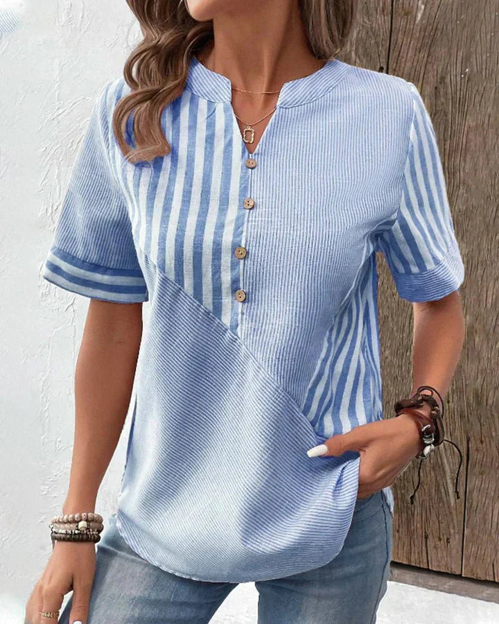 Halo | Soft Striped Blouse