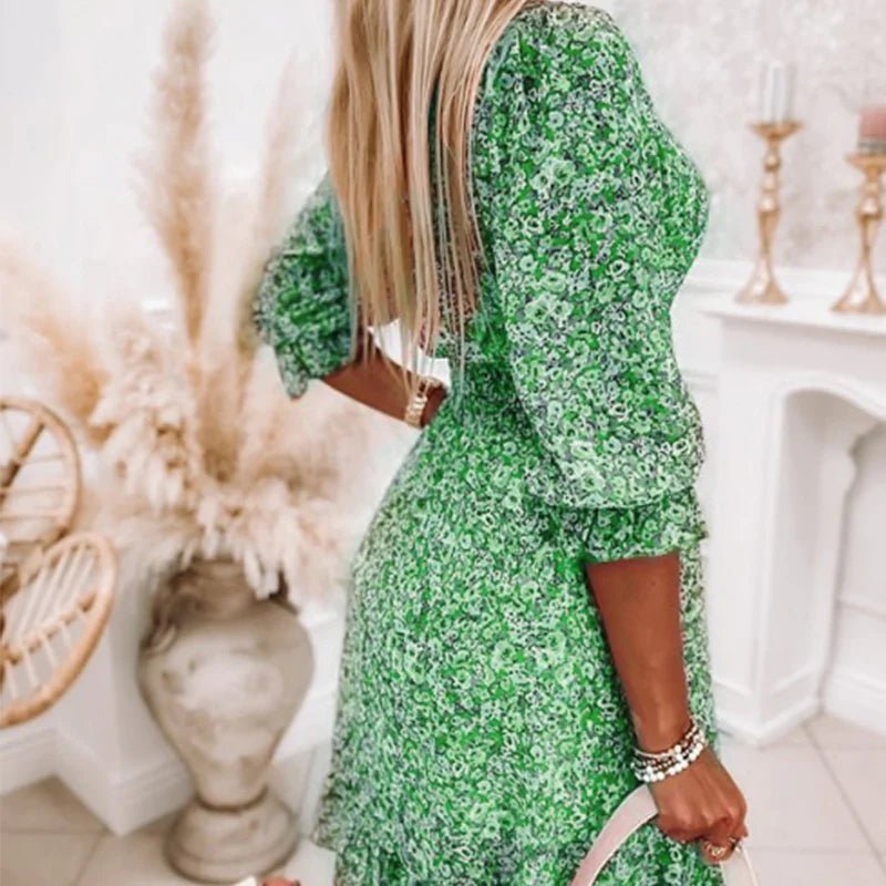 Flavia - Elegant Floral Dress