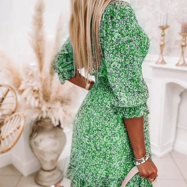 Flavia - Elegant Floral Dress
