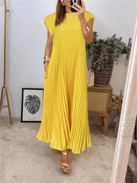 Gia | Pleated Elegant Dress