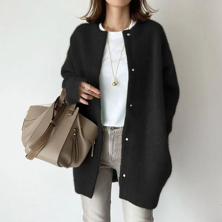 Layla -  Minimalist Wool Cardigan