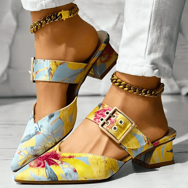 Geneva | Brights Rainbow Heels