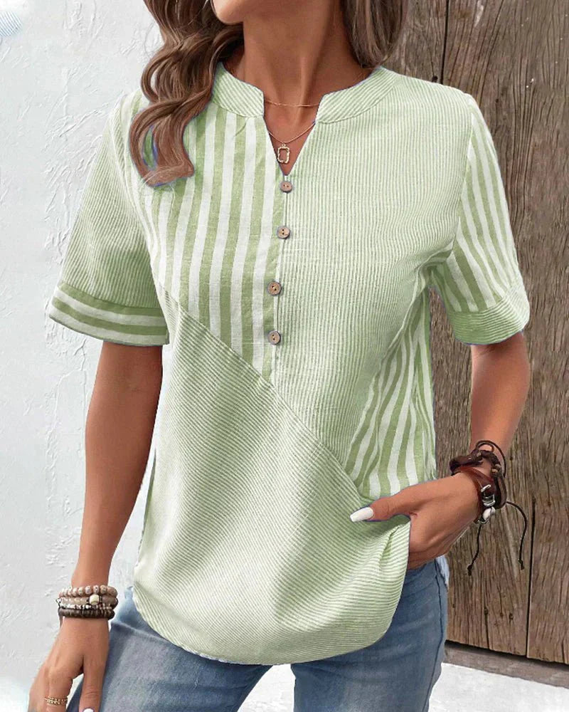 Halo | Soft Striped Blouse