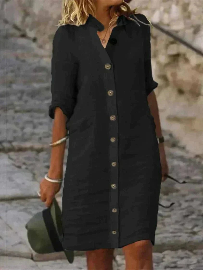 Cherith | Breezy Comfort Shirt Dress