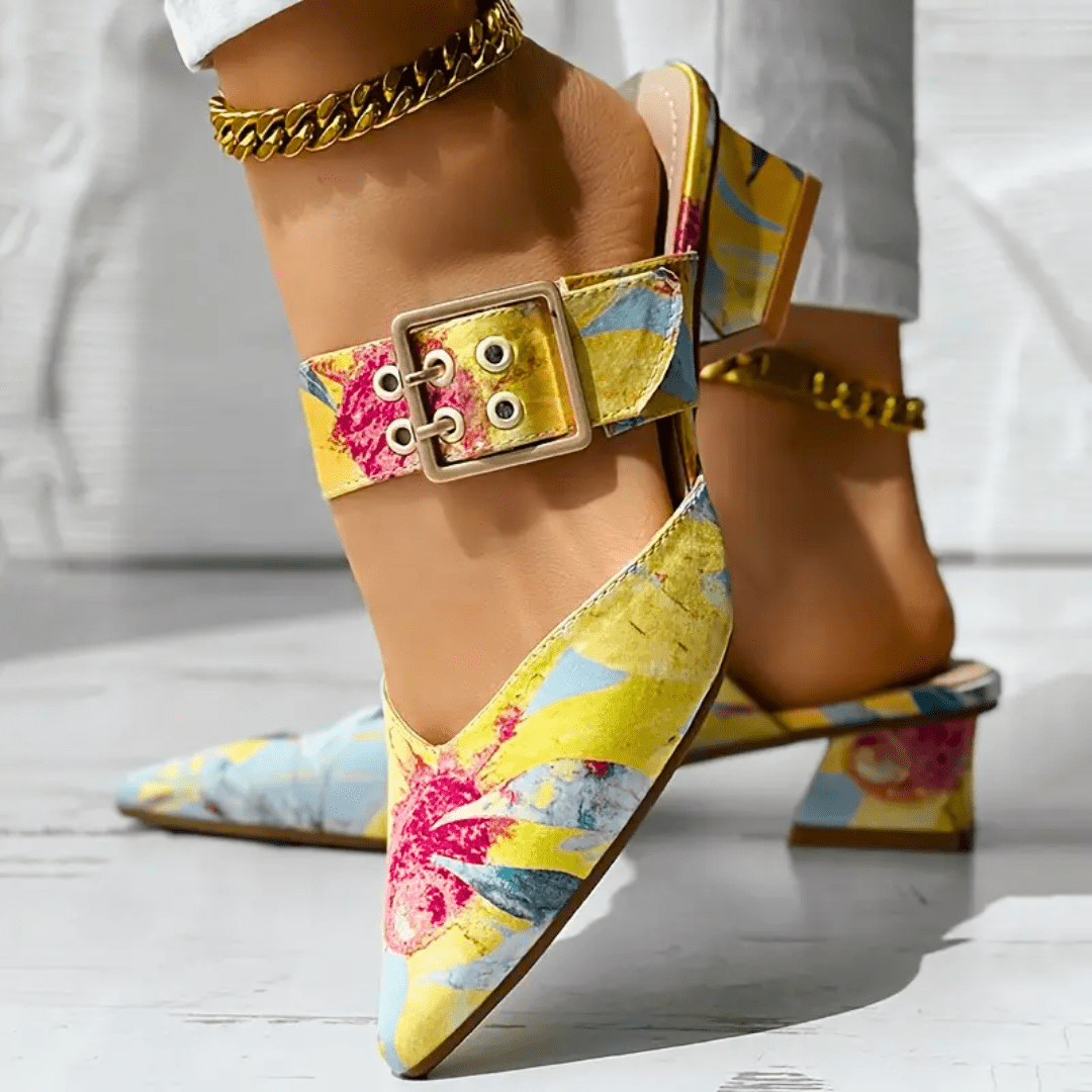 Geneva | Brights Rainbow Heels