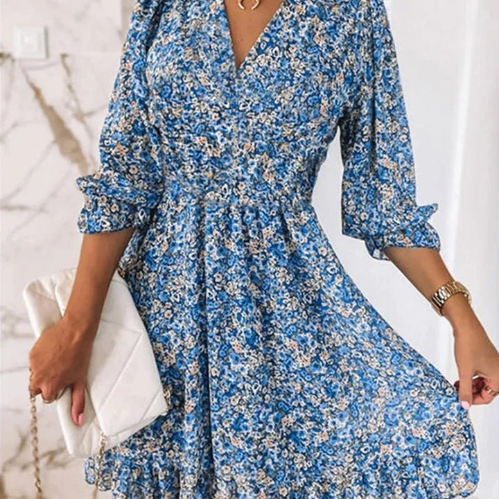 Flavia - Elegant Floral Dress