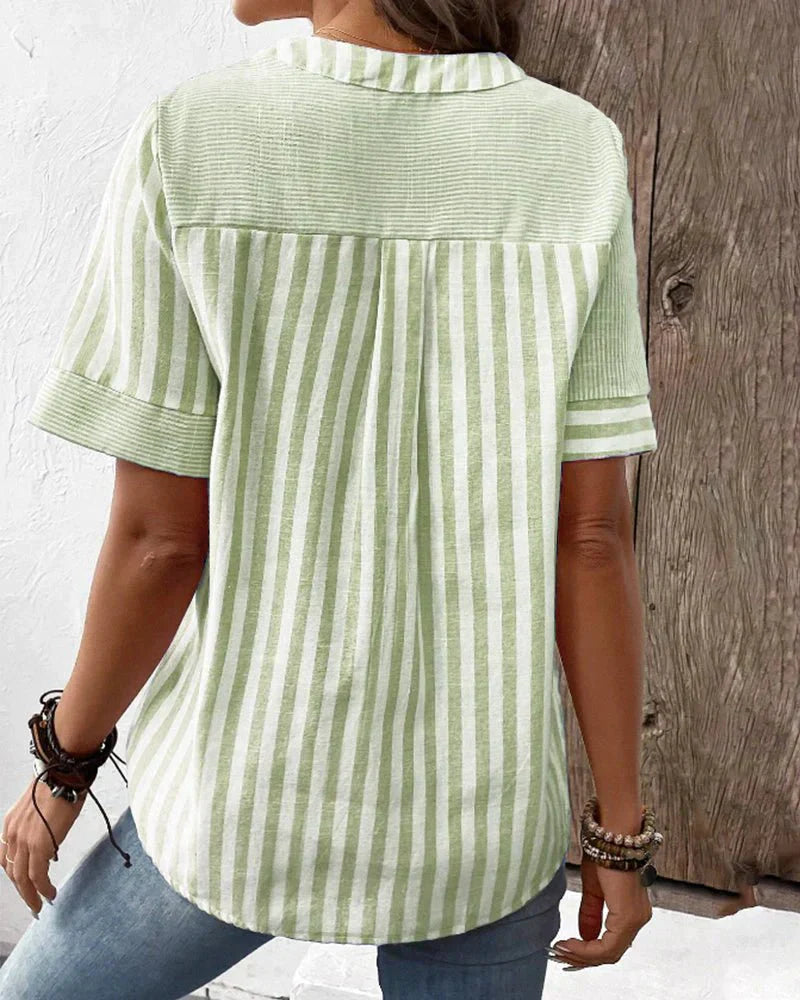 Halo | Soft Striped Blouse