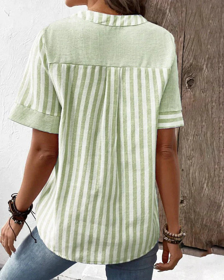 Halo | Soft Striped Blouse