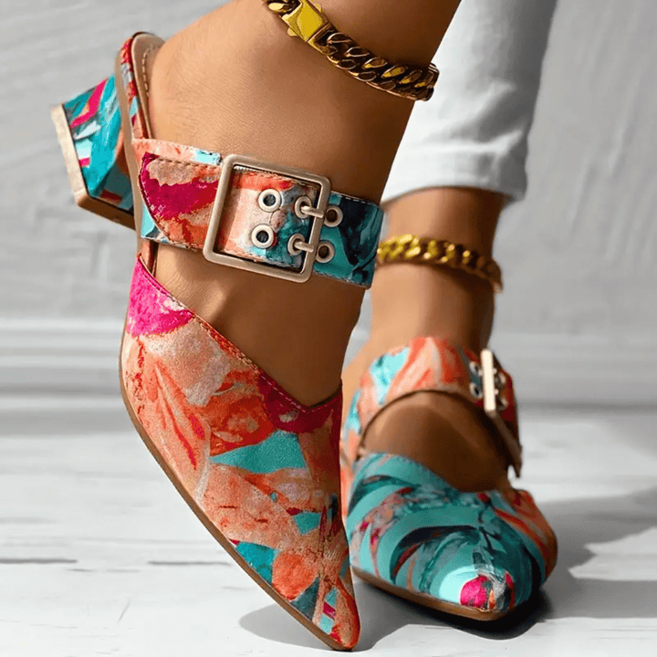 Geneva | Brights Rainbow Heels