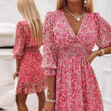 Flavia - Elegant Floral Dress