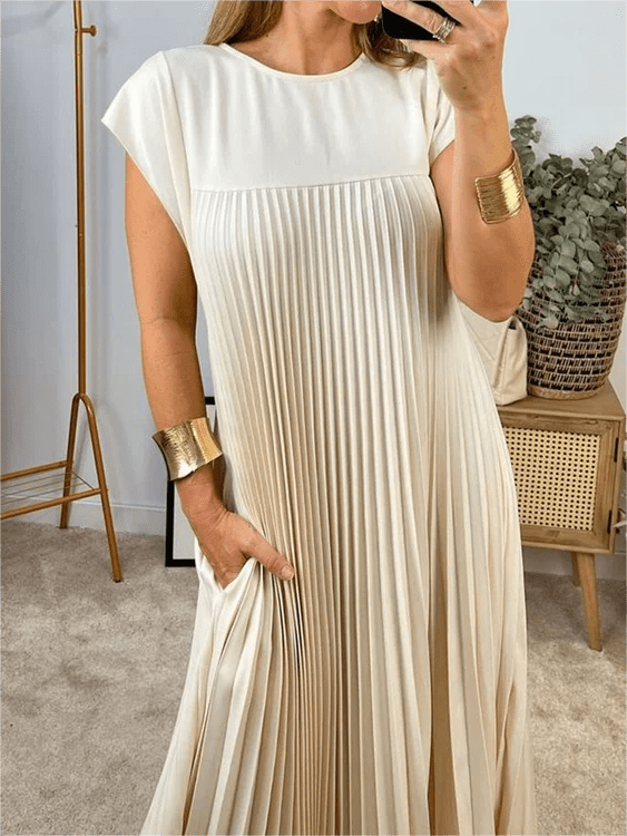 Gia | Pleated Elegant Dress
