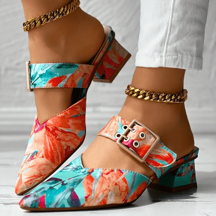 Geneva | Brights Rainbow Heels