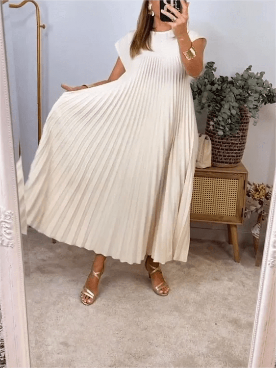 Gia | Pleated Elegant Dress