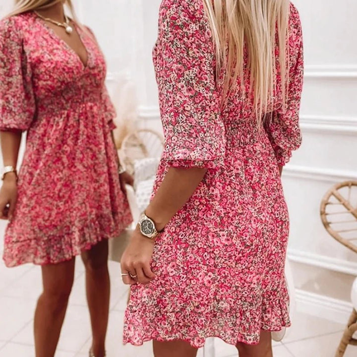 Flavia - Elegant Floral Dress