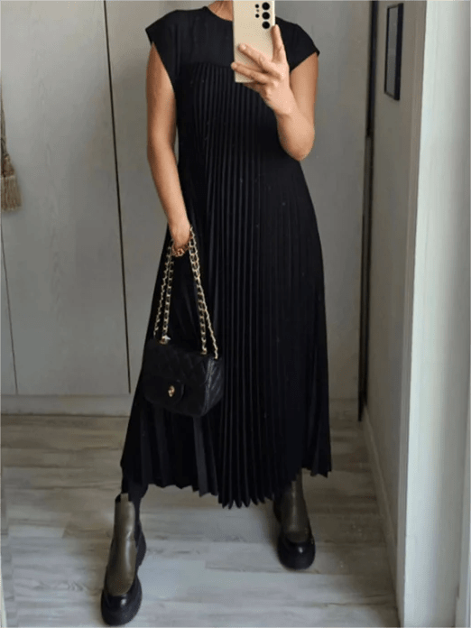 Gia | Pleated Elegant Dress