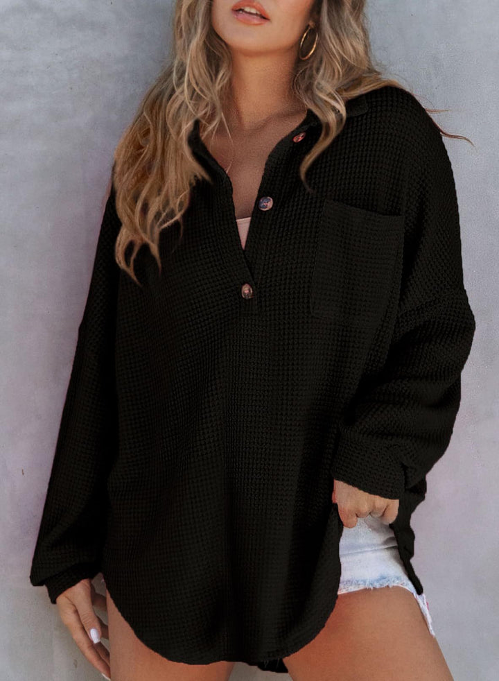 Henley | Chic Waffle Jacket