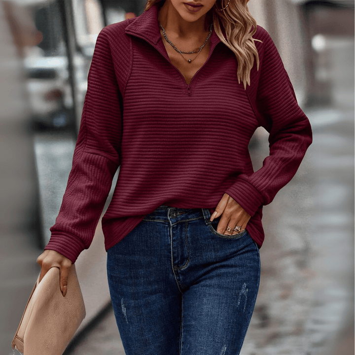 Irene | Chic Half-Zip Pullover