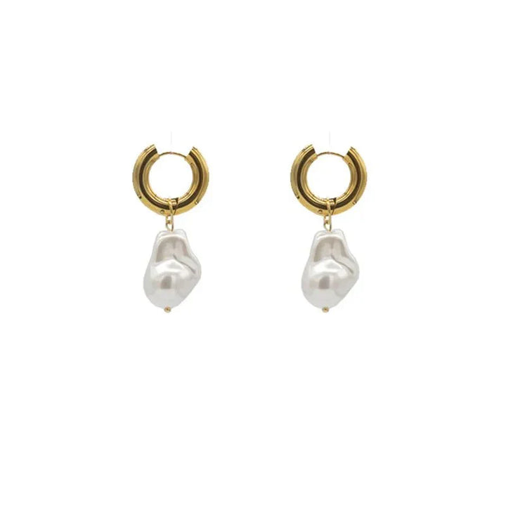 Gwyneth | Pearl Hoops