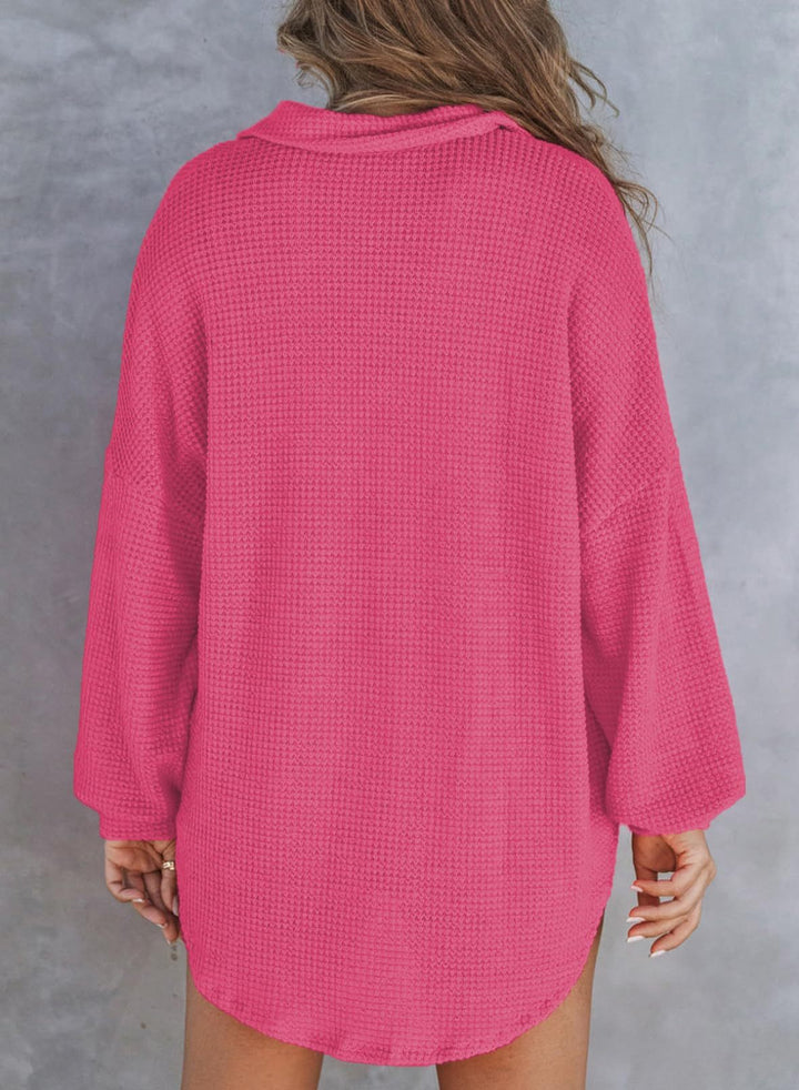 Henley | Chic Waffle Jacket
