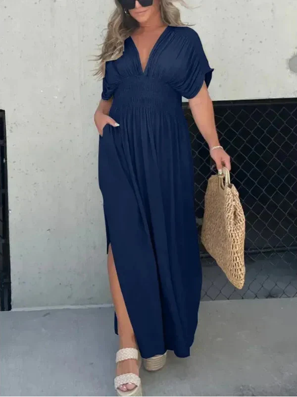 Briony | Flowing Batwing Maxi
