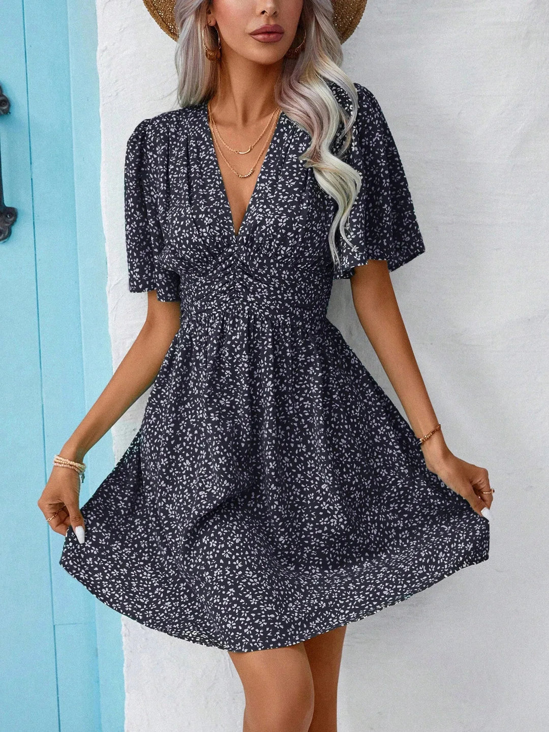 Cosima | Floral Grace Mini Dress