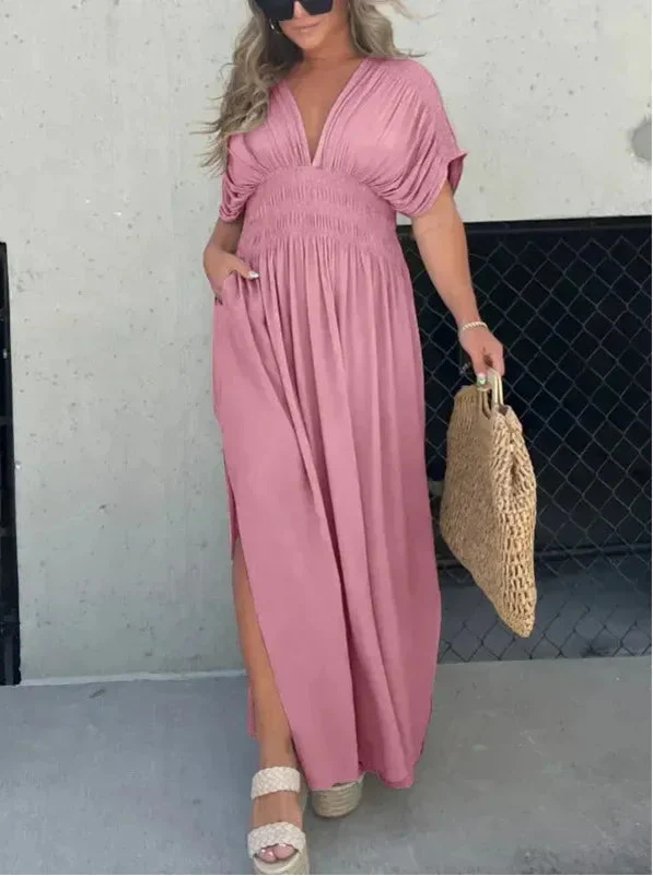 Briony | Flowing Batwing Maxi