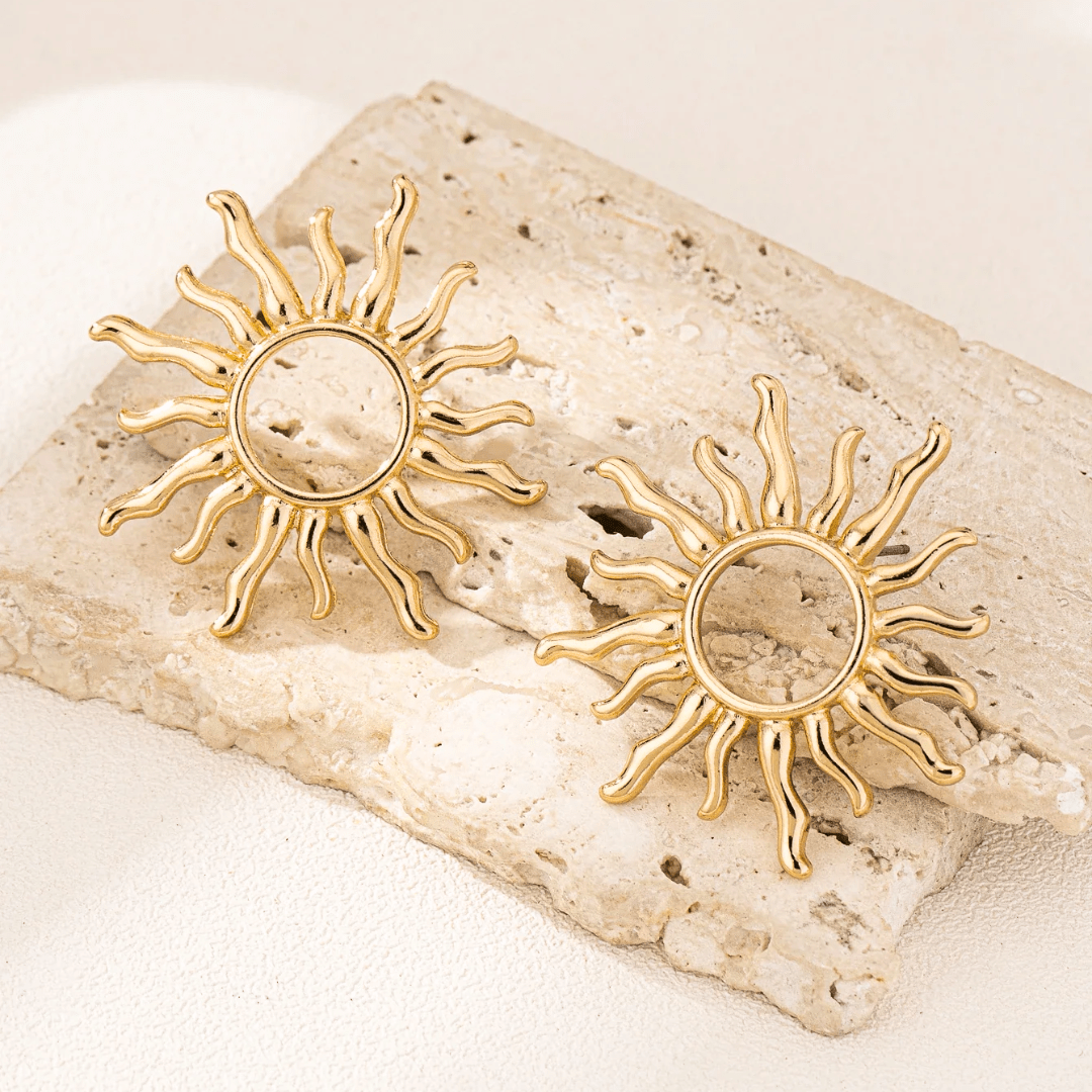 Gianna | Sun Stud Earrings