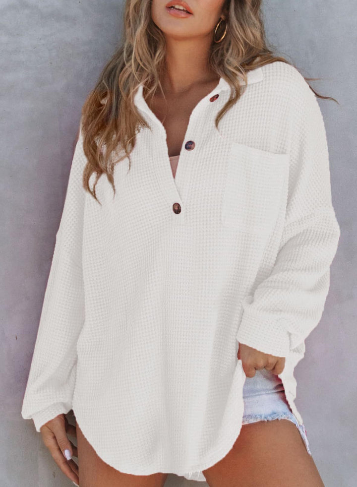 Henley | Chic Waffle Jacket