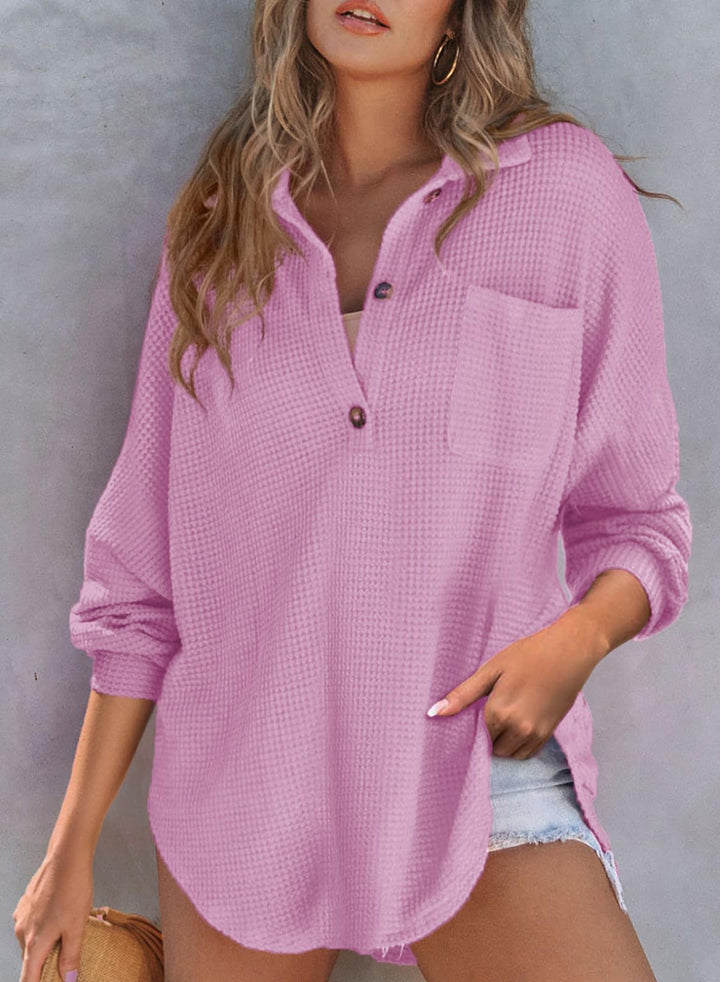 Henley | Chic Waffle Jacket