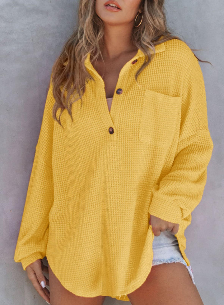 Henley | Chic Waffle Jacket