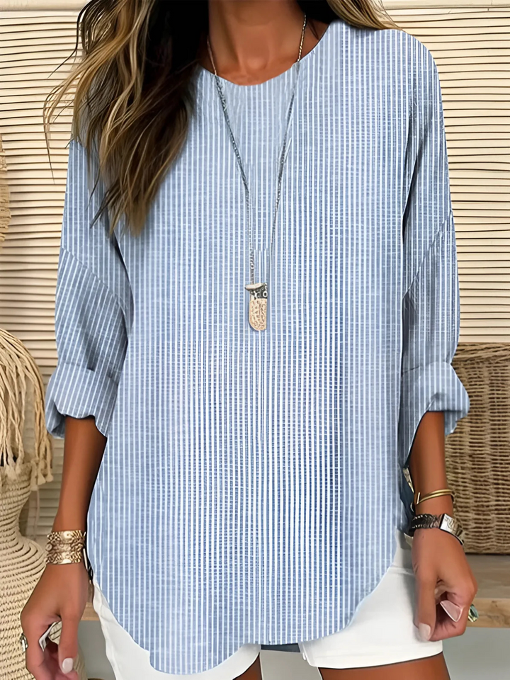 Dinara | Trendy Striped Blouse