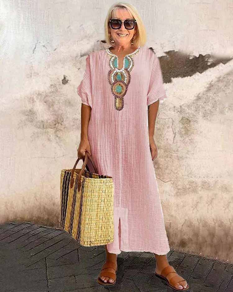 Enora | Embroidered Beauty Dress