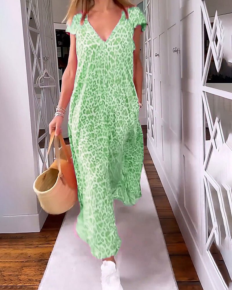 Evelisse | V-Neck Maxi Dress