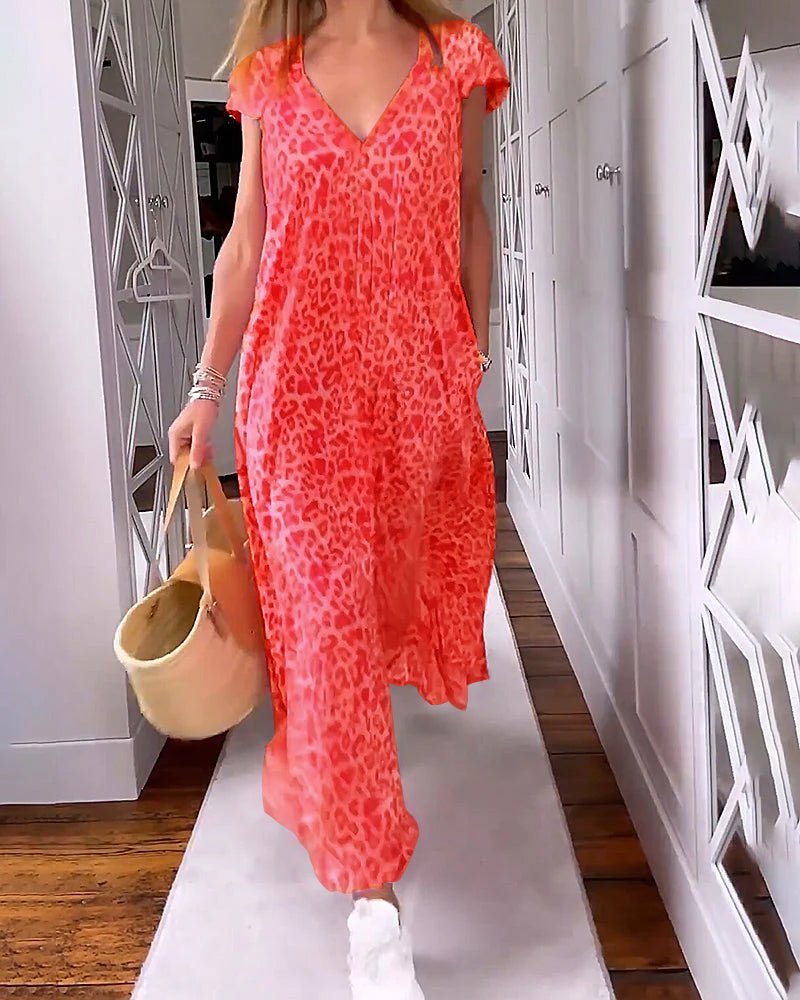 Evelisse | V-Neck Maxi Dress
