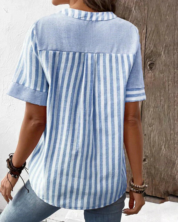 Halo | Soft Striped Blouse
